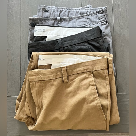 Pants- 3 pair 40 x 32 beige, gray & charcoal - Picture 1 of 2